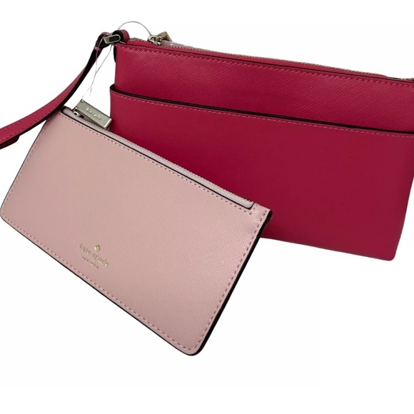 Kate Spade Two Piece Sadie Saffiano Leather Pink Crossbody Bag and Insert $249 - Picture 5 of 7